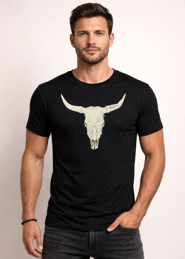 T-Shirt homme Longhorn par Bandana worn