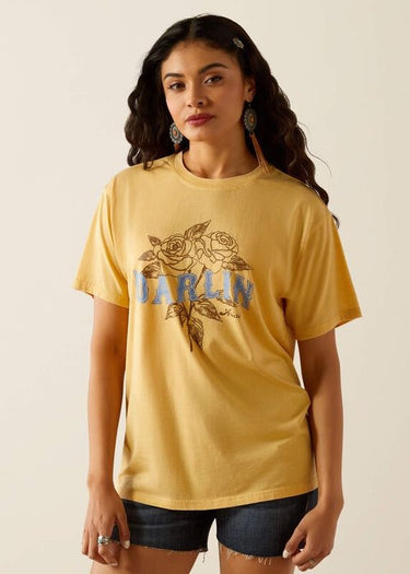 Western Darlin Rose T-shirt in Rattan von Ariat