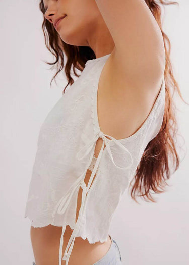 Débardeur Faded Gardens en blanc par Free People