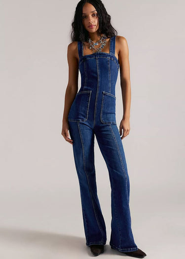 We The Free by Free People Jumpsuit aus Stretch-Denim