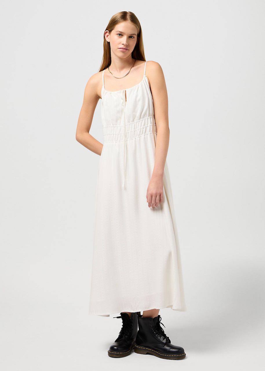 lungo vestito bianco estate vintage di Wrangler 