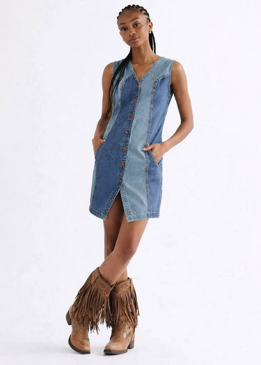Vestido Slim Lightweight Patchwork de Wrangler
