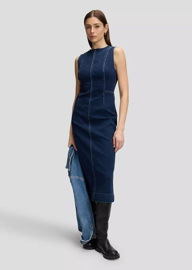 Vestito Slim Shaped Long Dress in Denim by Lee