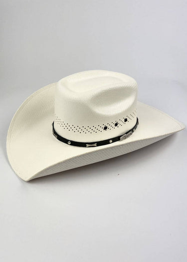 Vue du Chapeau de cowboy du côté du cuir de taureau
