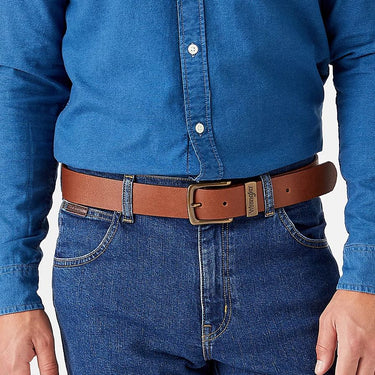 ceinture wrangler de couleur cognac