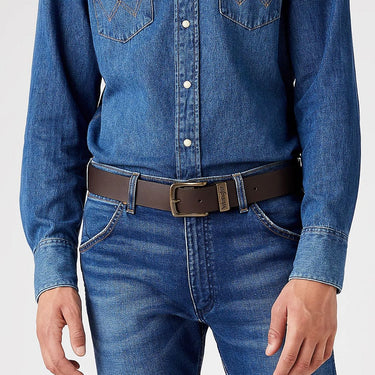 ceinture marron wrangler