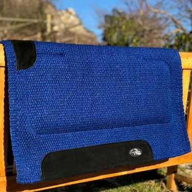 selle en laine mérinos bleue