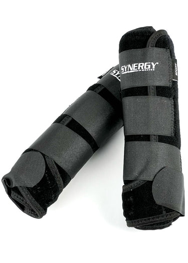 western horse shin guards black color by Synergy