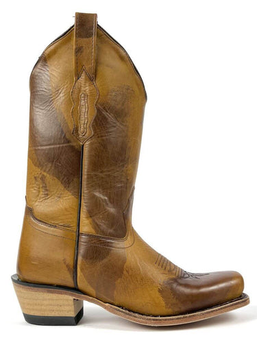 lato esterno dettaglio stivali camperos donna old west Cody