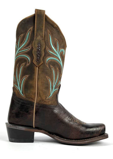 Frauen Pueblo Texan Stiefel Sichtseite