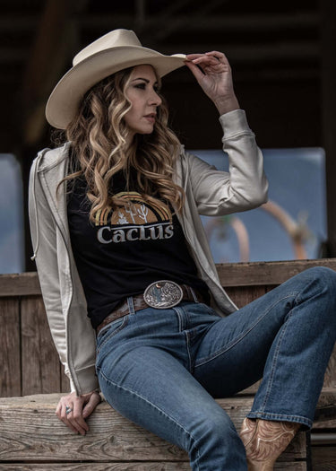 women's cactus pattern t-shirt by Bandana worn