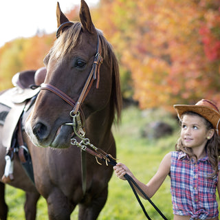 Bambina con cavallo