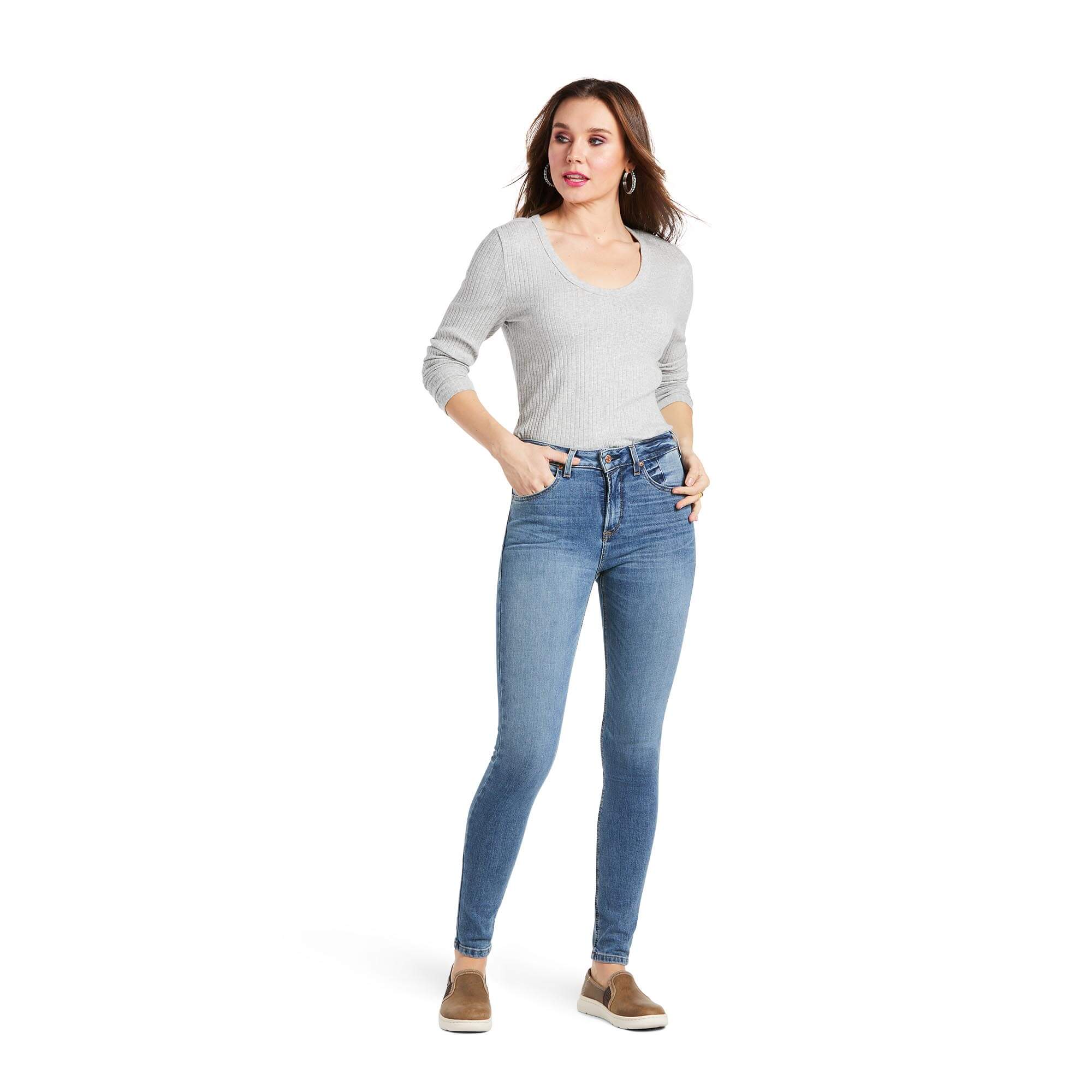 vestibilità jeans skinny per donna premium vita alta di Ariat