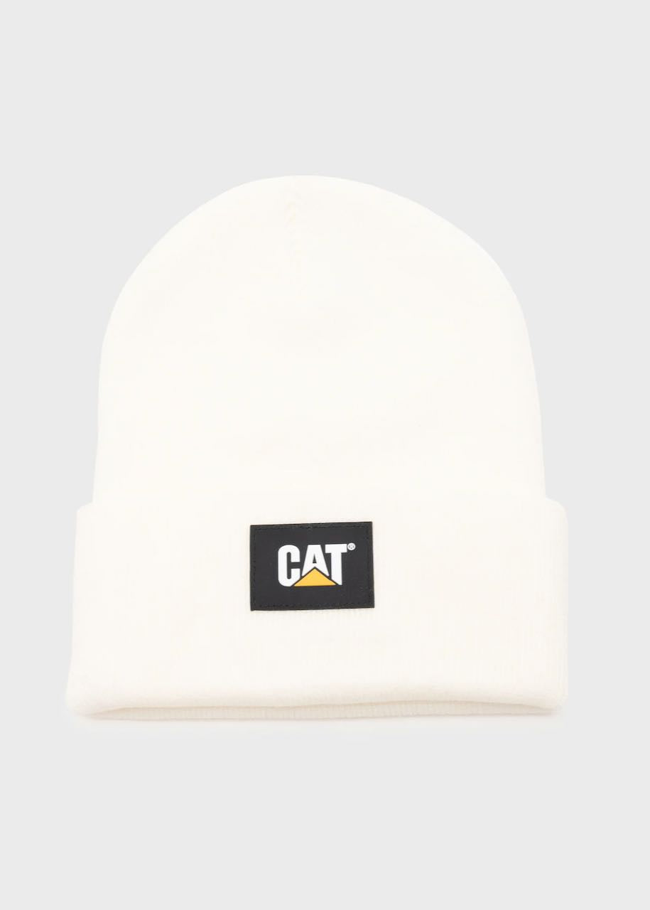 Berretto Cat Label Cuff Beanie in Cream