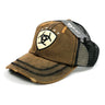 Berretto con visiera Ball Cap in Distressed Oilskin di Ariat