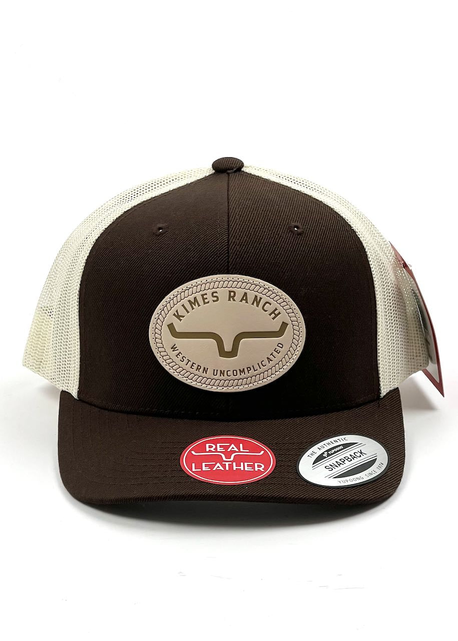 davanti Berretto con visiera Carson in Brown di Kimes Ranch