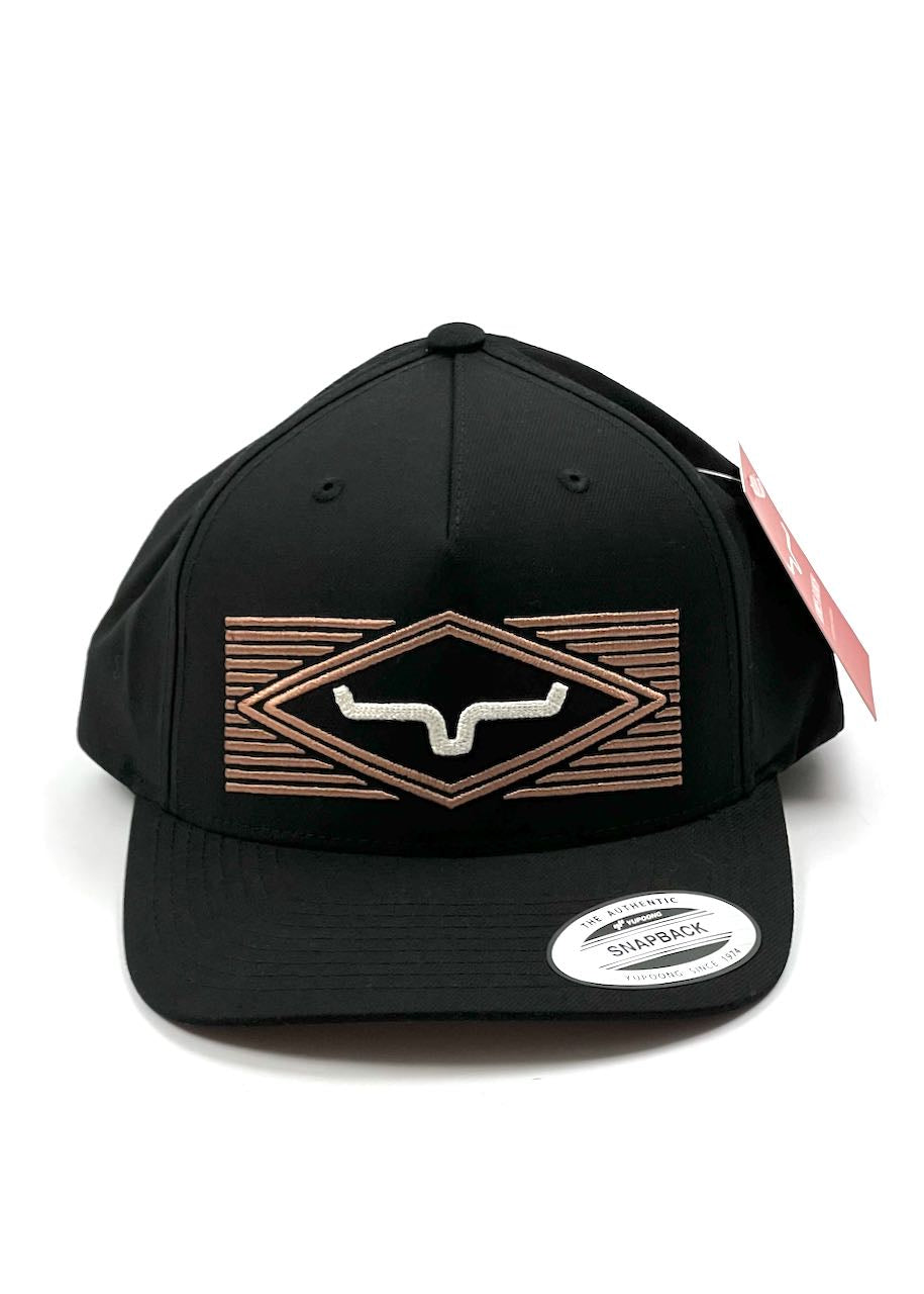 davanti Berretto con visiera Tredwell in black di Kimes Ranch