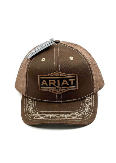 Gorro con Visera Parche Logo Vintage Marrón Snapback by Ariat