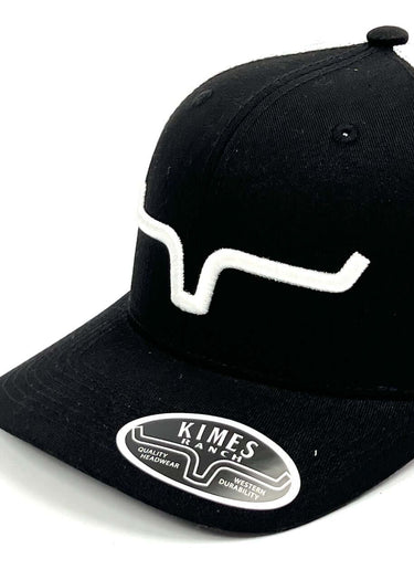 dettaglio Berretto con visiera Weekly Trucker in Black White di Kimes Ranch