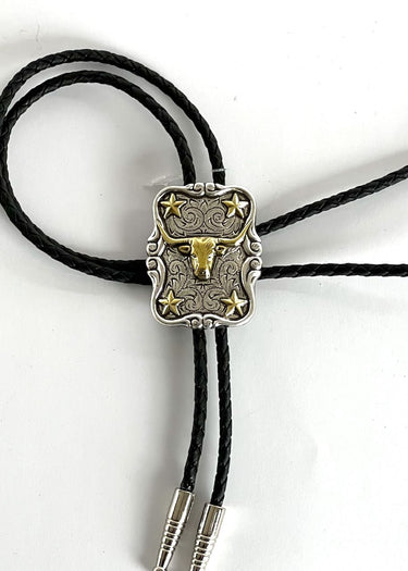 cowboy longhorn tie detail