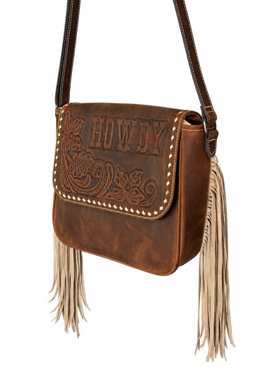lato Borsa Donna Margo Howdy Crossbody con Frange by Ariat