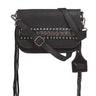 Borsetta  Fringe Crossbody in Black di Angel Ranch