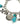 dettaglio sole Bracciale  Cross Turquoise Charm by Blazin Roxx