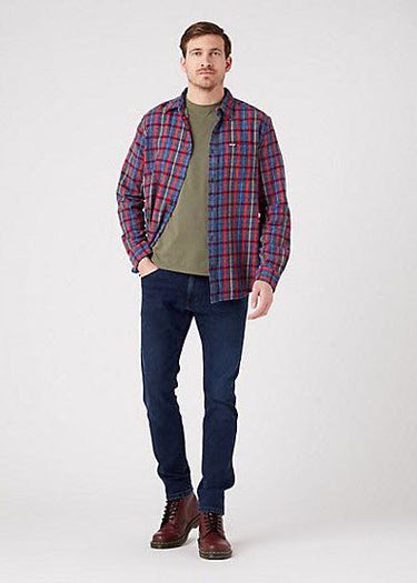Camicia uomo 1 Pocket Shirt Navy di Wrangler