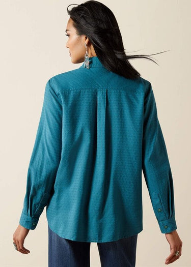 Behind Shirt Billie Jean Western in Dragonfly Dobby by Ariat