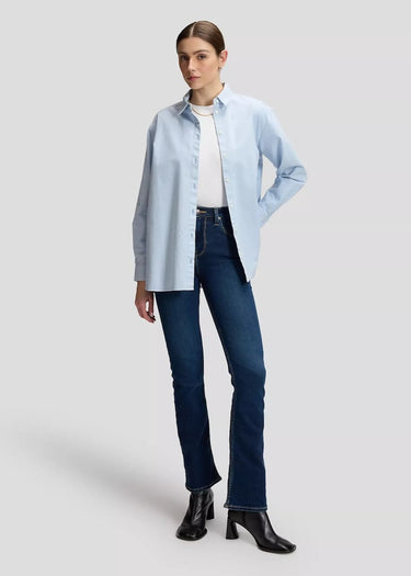 figura intera Camicia Donna Relaxed Boyfriends in Halogen by Lee