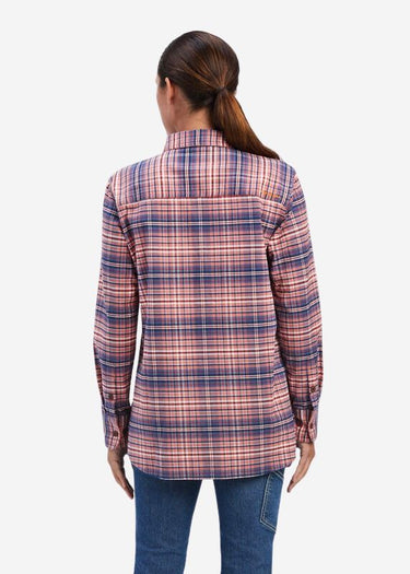 Behind flannel plaid shirt for women hard stretch by Ariat