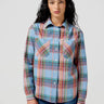 Camicia donna Western in Indigo di Wrangler