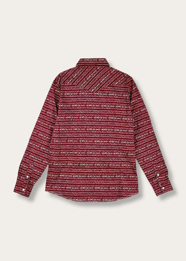 derrière Panhandle chemise western femme rouge