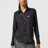 Camicia donna Slim Western Shirt in Black di Wrangler