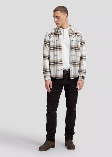 davanti Camicia uomo Clean Western in Chocolate by Lee