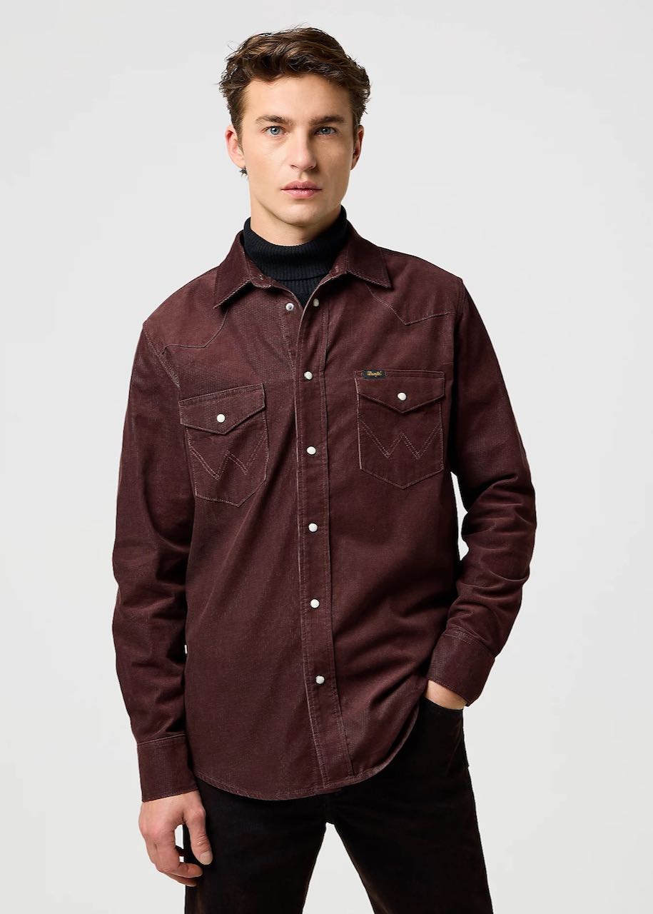 Camicia uomo Regular Western Corduroy