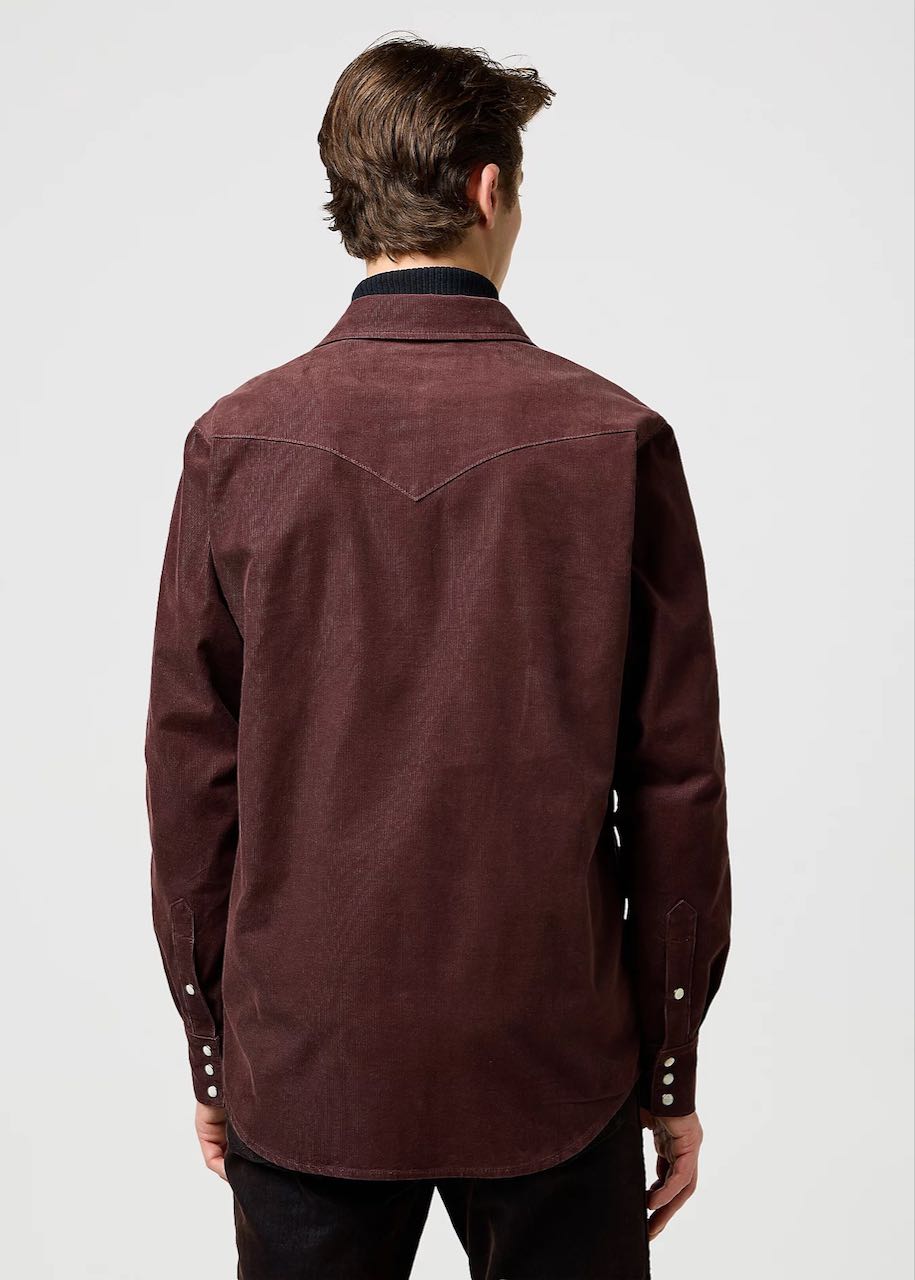 dietro Camicia uomo Regular Western Corduroy