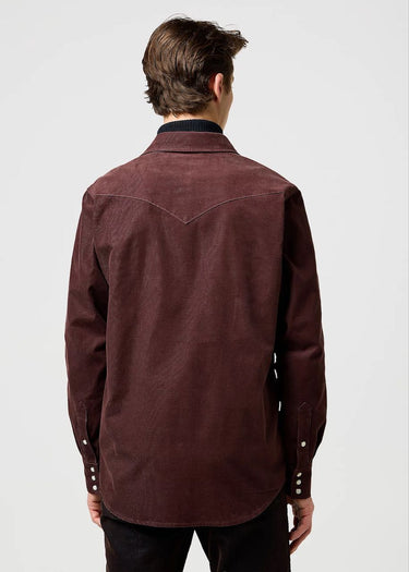 dietro Camicia uomo Regular Western Corduroy