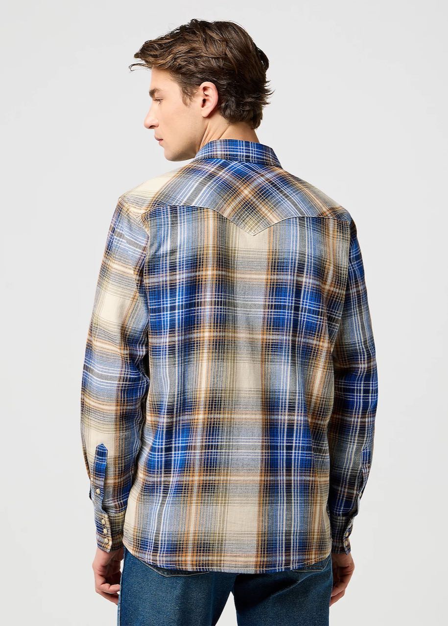dietro Camicia uomo Regular Western Indigo by Wrangler