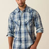 Chemise western rétro Heathcliff à carreaux Key Largo pour homme par Ariat