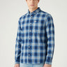 camicia uomo light indigo di wrangler 