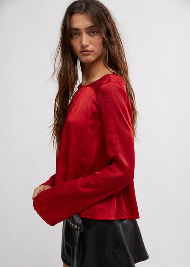 Arabella Blouse Side in Rubies by Free People