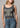vorne: Tanktop „Keep Kimes Carry On“ in der Farbe „Pepper“ von Kimes Ranch