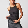 Canotta Only 1 Ringer in Washed Black di Free People