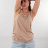 shilouette Scoop Neck Tank Light in Light Taupe by Superdy