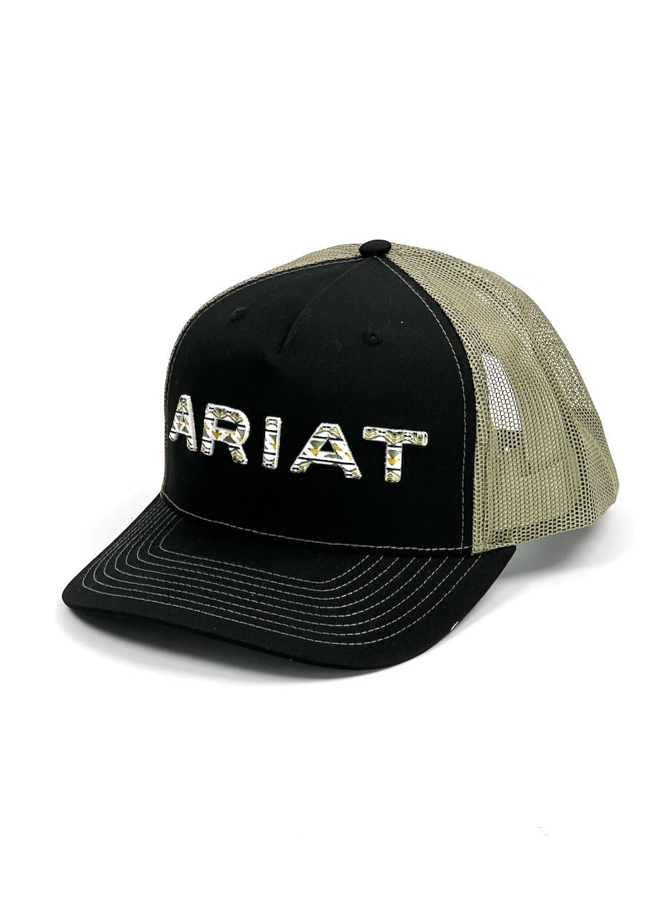 Berretto con Embroidered Logo in Black Green di Ariat