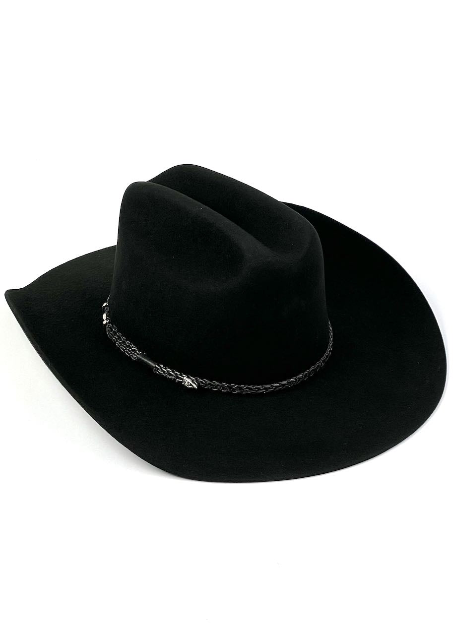 cappello western Gholson colore nero  vista dietro