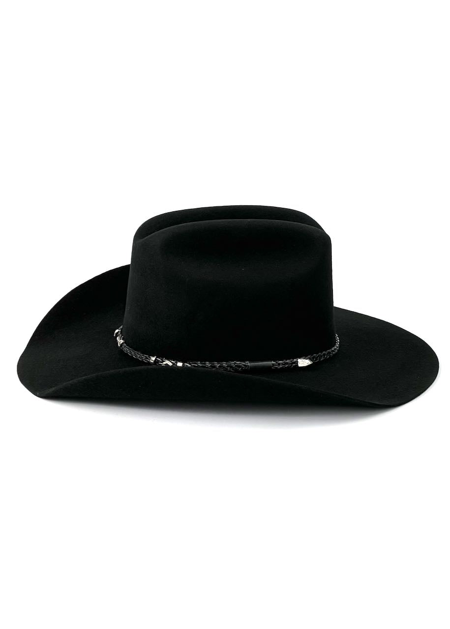 cappello western Gholson colore nero vista laterale