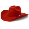 cappello western feltro rosso modello kingman