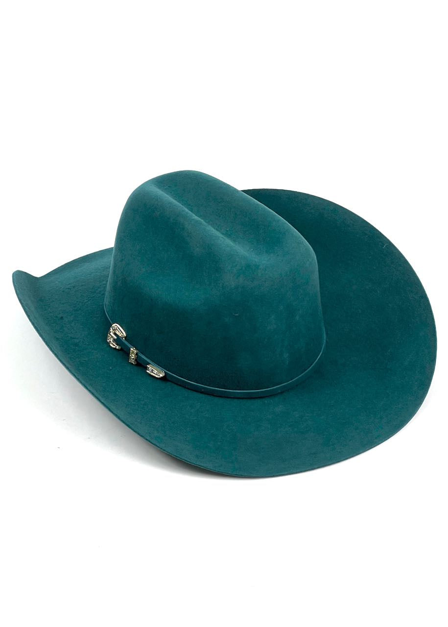 dietro cappello western Kingman turquoise di Bullhide